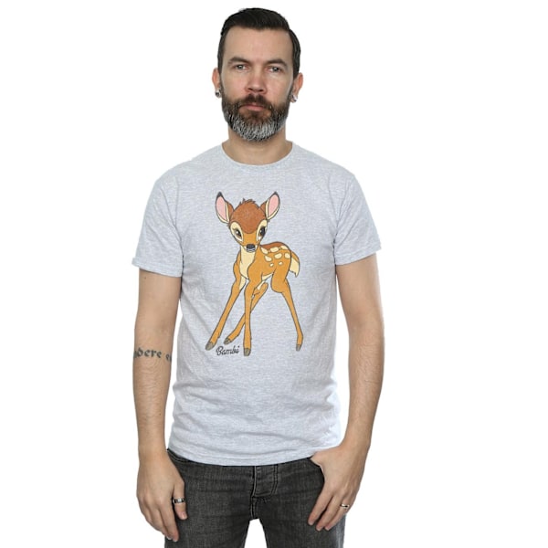 Bambi Klassisk T-shirt för män M Sports Grey Sports Grey M
