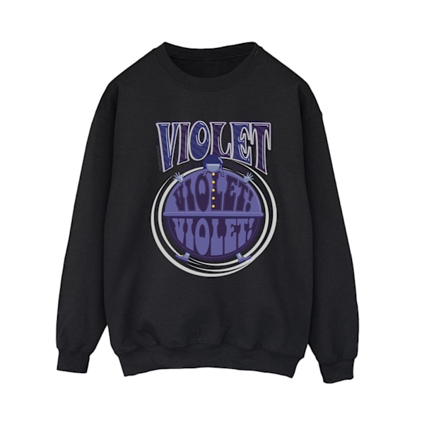 Willy Wonka Dam/Damer Violet Turning Violet Sweatshirt 3XL Black 3XL