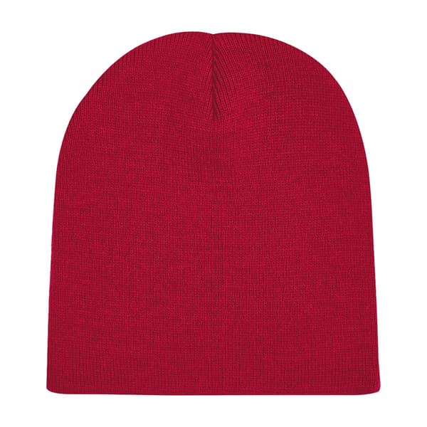 Beechfield enfärgad basbeanie i stickad vinterstil, en storlek Classic Red One Size