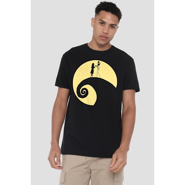 The Nightmare Before Christmas Herr Jack Sally Cirkel T-Shirt L Black L
