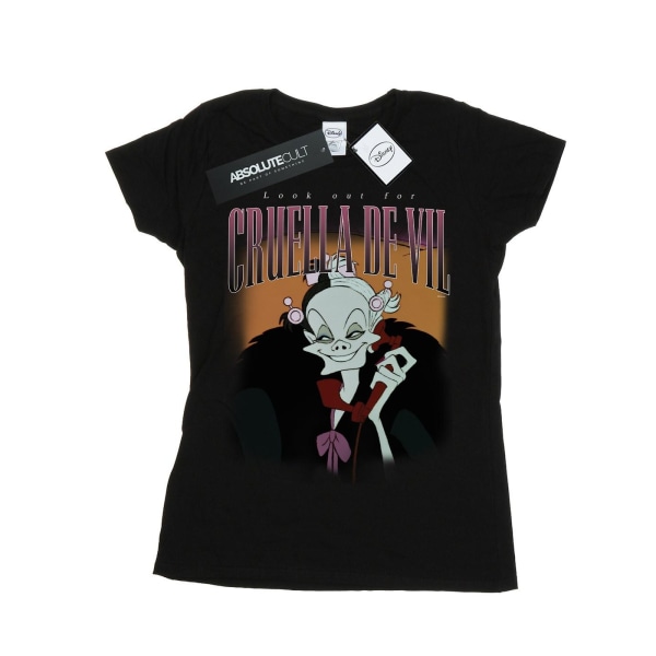 Disney Dam/Dam Cruella De Vil Homage bomull T-shirt XXL B Black XXL