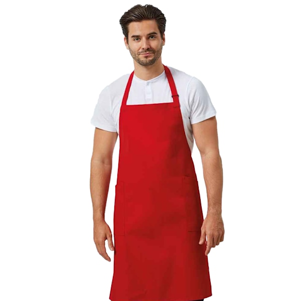 Premier Organic Fairtrade Certified Recycled Full Apron One Size Red One Size
