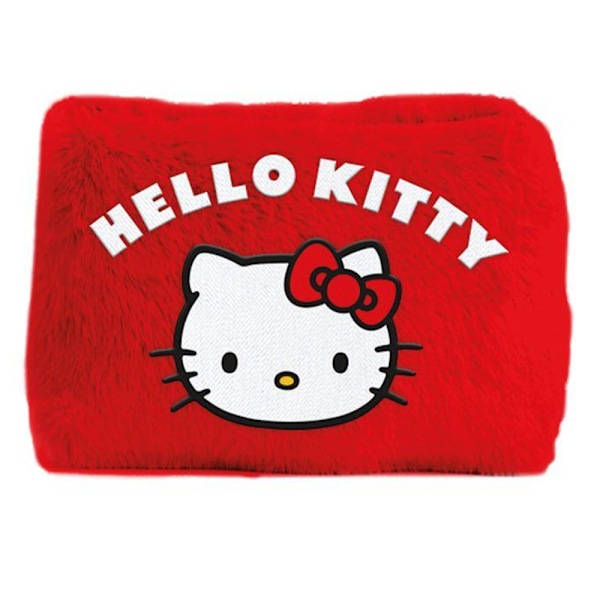 Hello Kitty Skrattande Plysch Pennfodral One Size Röd/Vit Red/White One Size