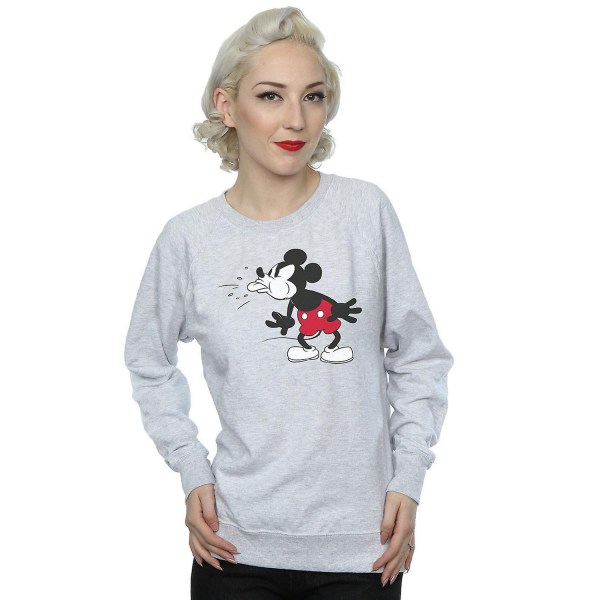 Disney Mickey Mouse Tongue Sweatshirt dam/dam S Heather G Heather Grey S