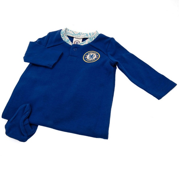 Chelsea FC Baby Crest Långärmad Pyjamas 9-12 Månader Royal Royal Blue/White 9-12 Months