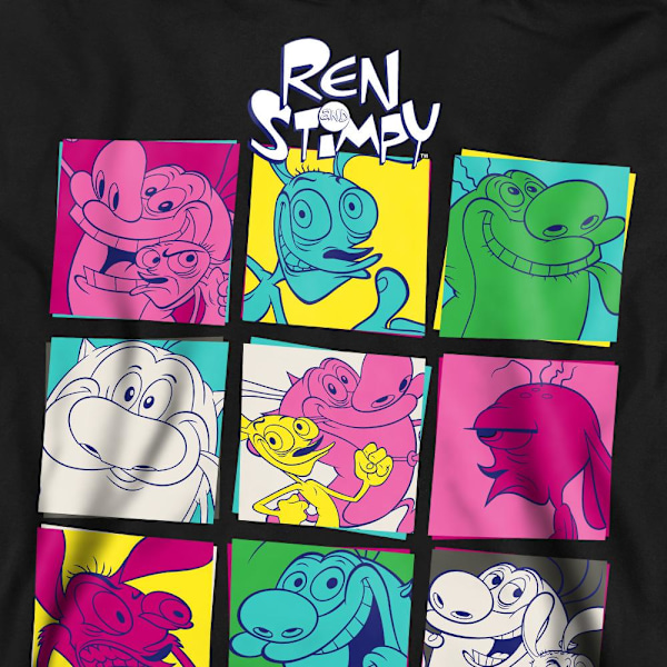 Ren & Stimpy Unisex Vuxen Warhol 2 Sweatshirt XL Svart Black XL