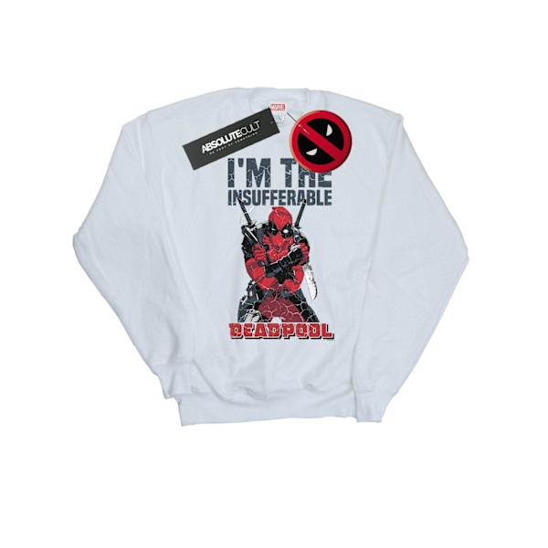 Marvel Womens/Ladies Deadpool I´m The Insufferable Sweatshirt L White L