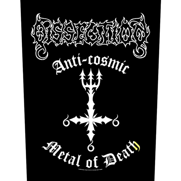 Dissection Anti-Cosmic Metal Of Death Patch One Size Svart/Vit Black/White One Size