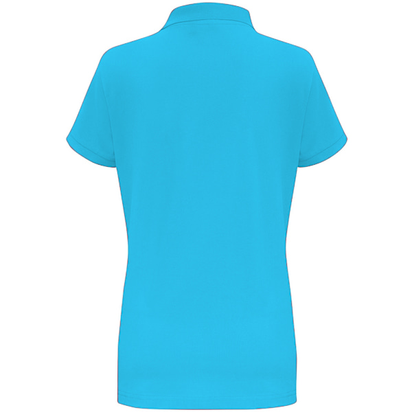 Asquith & Fox Dam/Dam Short Sleeve Contrast Polo Shirt L Turquoise/ Red L