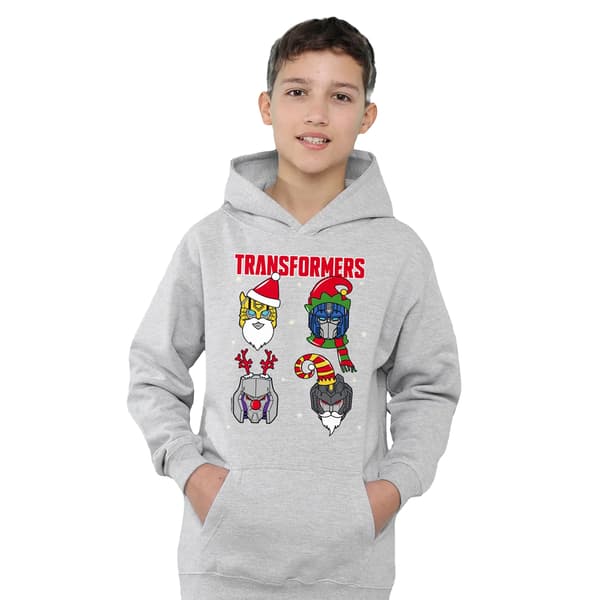 Transformers Barn/Barn Robot Jultröja 7-8 År Athlet Athletic Heather 7-8 Years