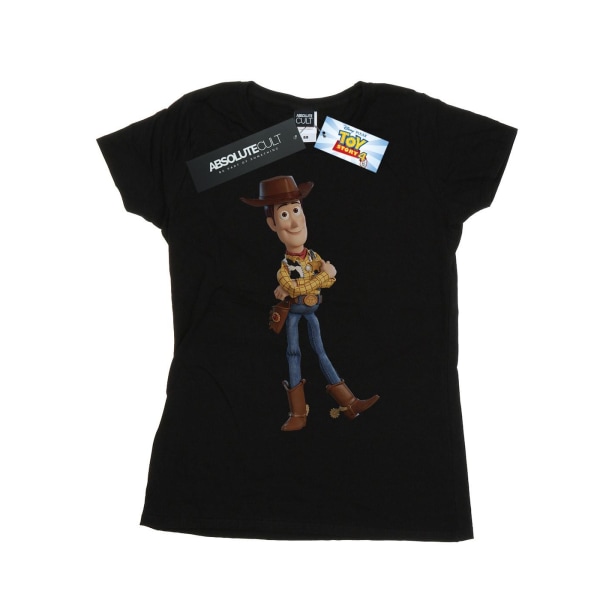 Disney Toy Story 4 för damer/damer Sherrif Woody T-shirt i bomull M Black M