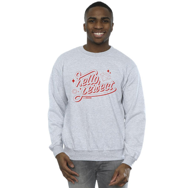 Netflix Mens Sex Education Hello Perfect Sweatshirt 4XL Sports Sports Grey 4XL