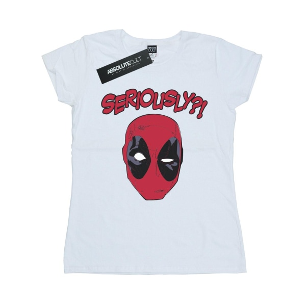 Marvel Womens/Ladies Deadpool Seriously Cotton T-shirt L Vit White L