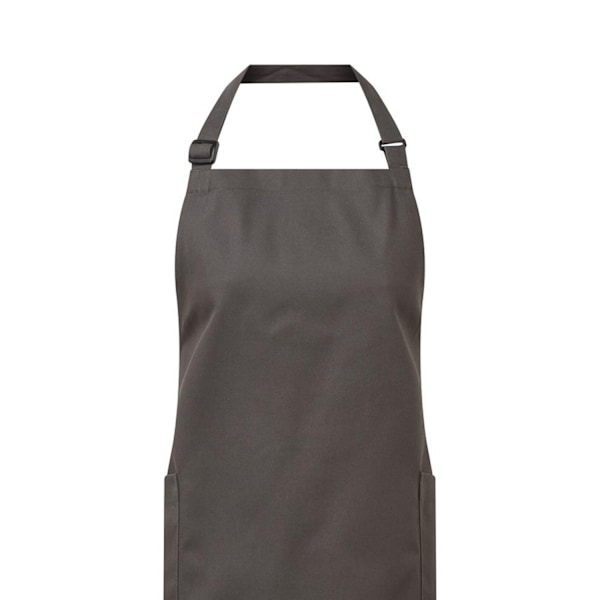 Premier Unisex Vuxen Organisk Fairtrade Certifierad Full Förkläde En Dark Grey One Size