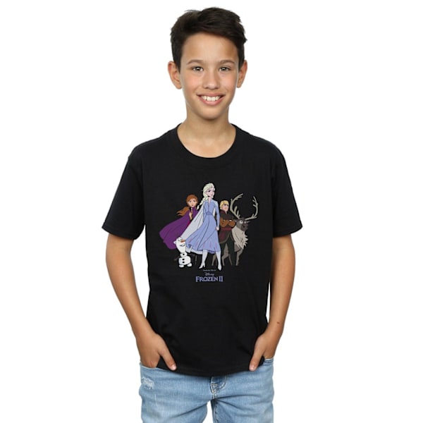 Disney Boys Frozen 2 Grupp T-Shirt 5-6 År Svart Black 5-6 Years