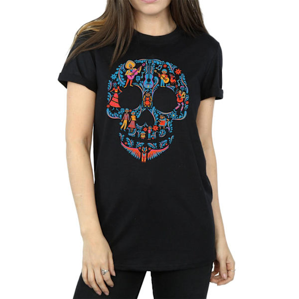 Coco Dam/Damer Skalle Bomull Boyfriend T-Shirt L Svart Black L