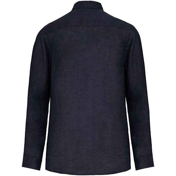 Spasso Linneskjorta för män, långärmad, XL, Marinblå Navy XL