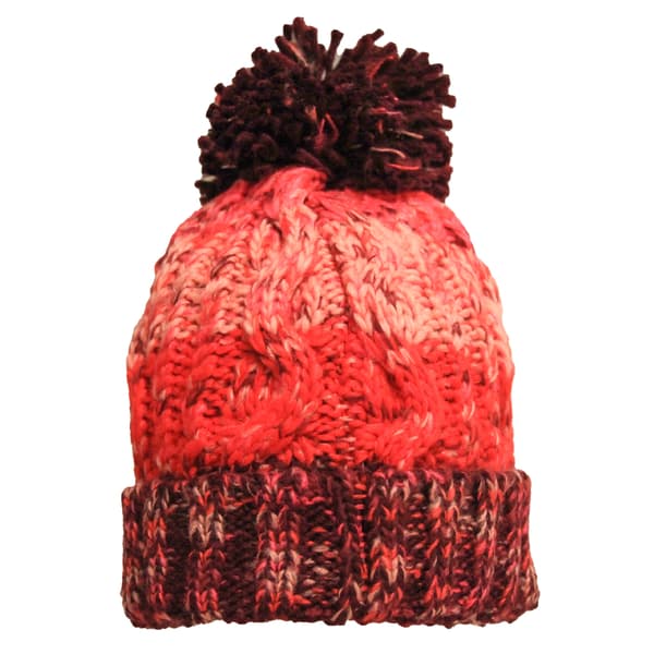 Beechfield Dam/Dam Corkscrew Pom Pom Mössa One Size Cher Cherry Sherbet One Size