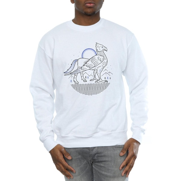 Harry Potter Herr Buckbeak Line Art Sweatshirt L Vit White L