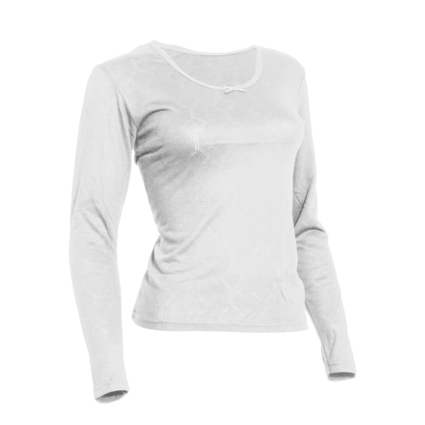 THERMAL Långärmad T-shirt för dam/dam termounderkläder (Visc Black Chest 42-44inch (GB 18-20)