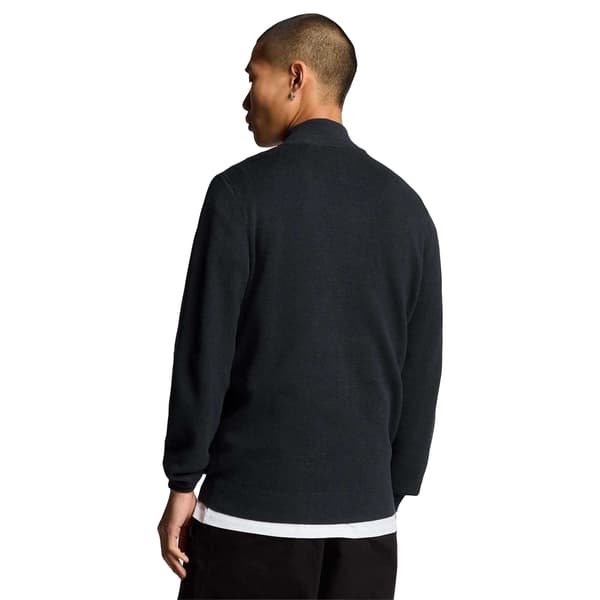 Lyle & Scott Milano Stickad Hybridjacka för Män M Blå Blue M