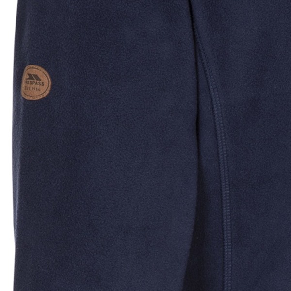 Trespass Dam/Damer Trouper Läder Trim Fleece Jacka XL Marinblå Navy XL