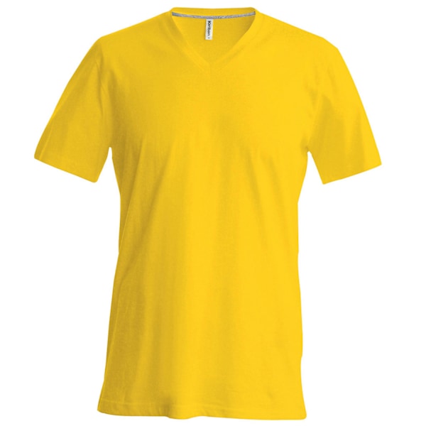 Kariban herr kortärmad V-ringad Slim Fit T-shirt 2XL gul Yellow 2XL