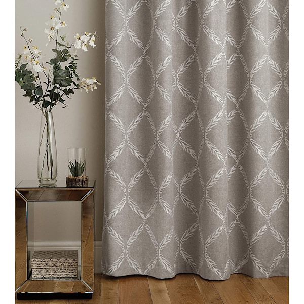 Paoletti Olivia Pencil Pleat Gardiner 90in x 90in Grå Grey 90in x 90in