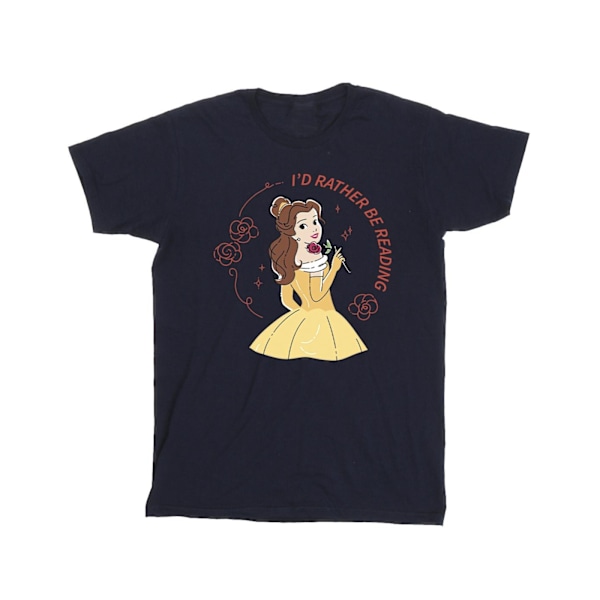 Disney Boys Beauty And The Beast I´d Rather Be Reading T-Shirt Navy Blue 3-4 Years