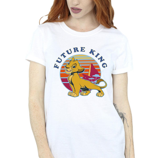 Disney Dam/Kvinnor Lejonkungen Framtida Kung Bomull Pojkvän White XL