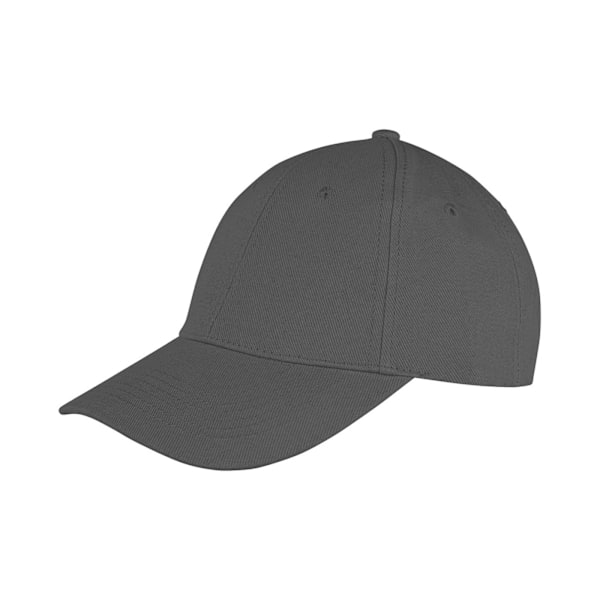 Result Headwear Unisex Vuxen Memphis Borstad Bomullskeps En Storlek Charcoal One Size
