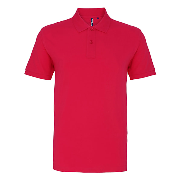 Asquith & Fox Herr Poloshirt mit kurzen Ärmeln in Pink, Größe 3XL Hot Pink 3XL