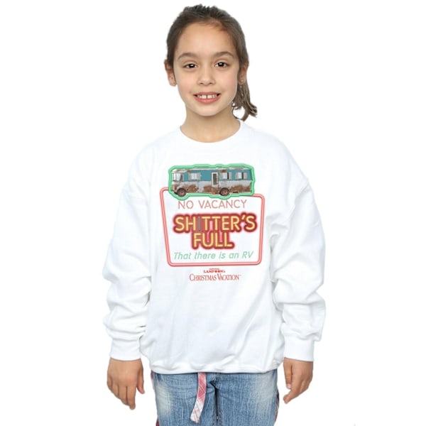 National Lampoon's Christmas Vacation Girls No Vacancy Sweatshirt White 5-6 Years