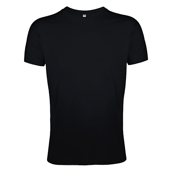 SOLS Herr Regent Slim Fit Kortärmad T-shirt S Deep Black Deep Black S