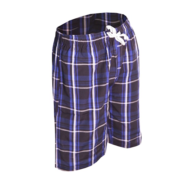 Cargo Bay Herr Woven Checked Lounge Shorts 2XL Royal Check Royal Check 2XL