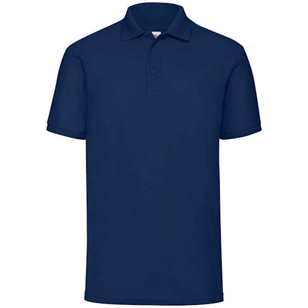 Fruit of the Loom Herr Pique Polotröja 4XL Marinblå Navy 4XL