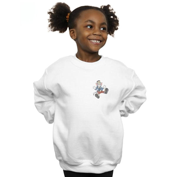 Tom And Jerry Girls Frankenstein Tom Sweatshirt 7-8 år Vit White 7-8 Years