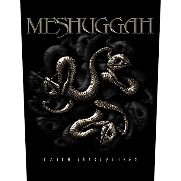 Meshuggah Catch 33 Patch One Size Svart/Guld Black/Gold One Size