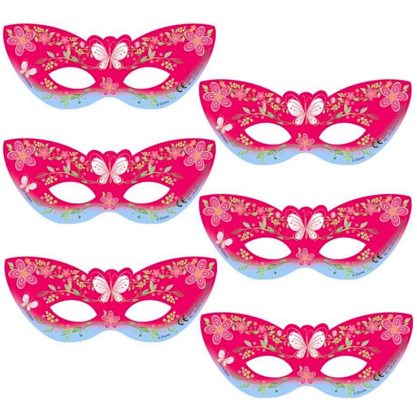 Disney Princess Pappersögonmask (6-pack) One Size Rosa Pink One Size