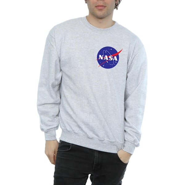 NASA Classic Insignia bröstlogga tröja 3XL Sports Grey Sports Grey 3XL