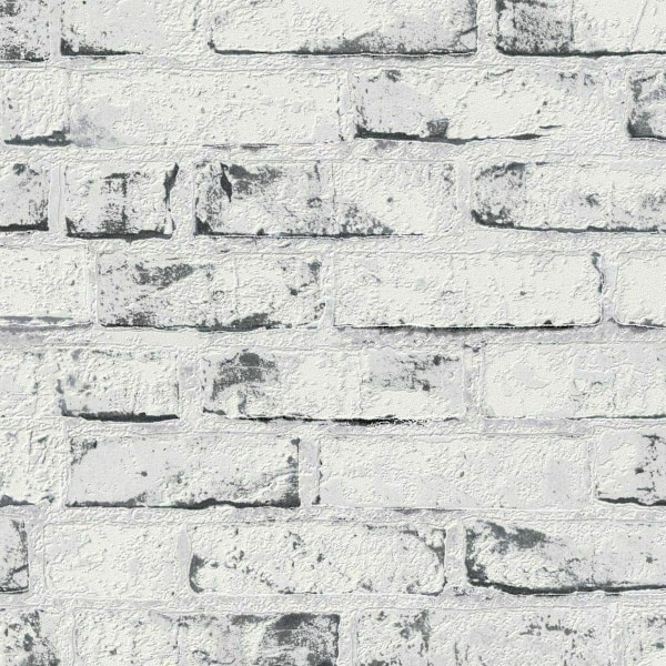 AS Creation New England Rustic Brick Textured Wallpaper One Size White One Size
