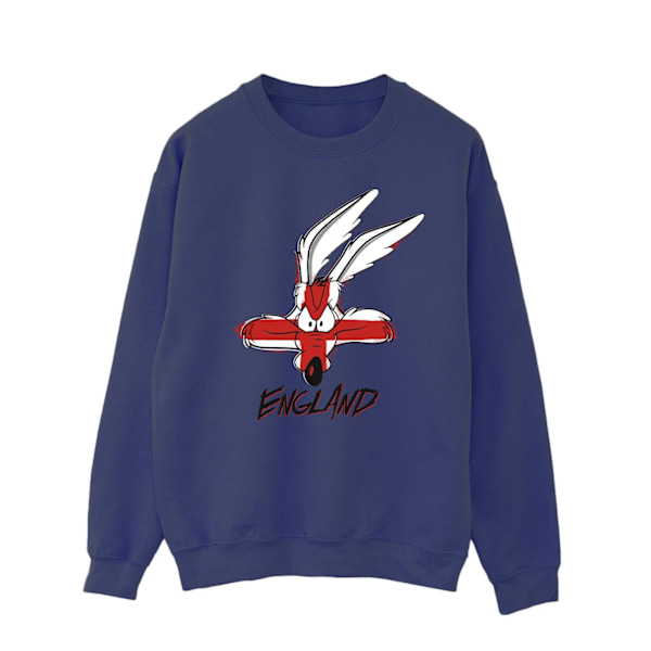 Looney Tunes Herr Coyote England Face Sweatshirt XXL Marinblå Navy Blue XXL