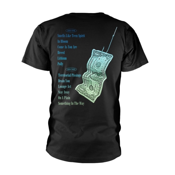 Nirvana Unisex Vuxen Ripple Overlay T-shirt M Svart Black M