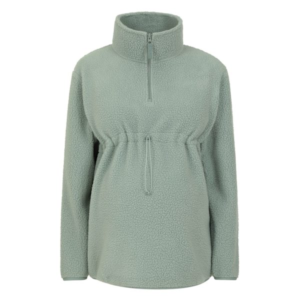 Mountain Warehouse Womens/Ladies Cosy Sherpa Half Zip Maternity Green 16 UK