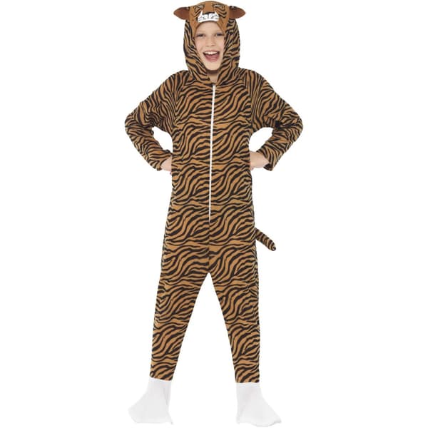 Smiffys Tigerdräkt för Barn 7-9 År Brun Brown 7-9 Years
