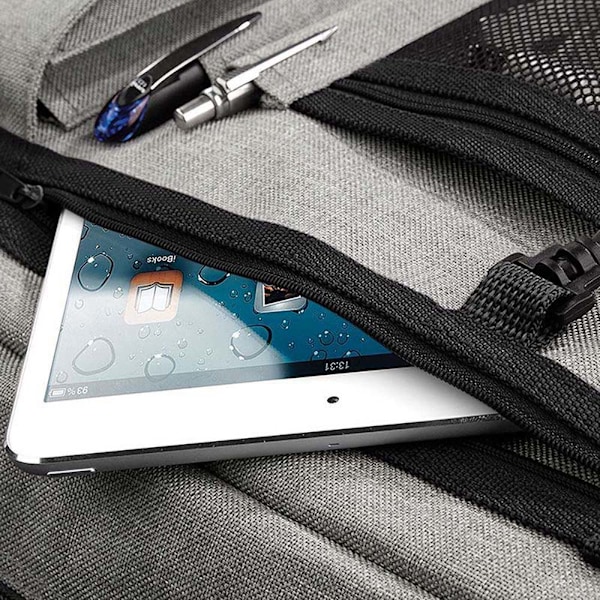 BagBase Tvåfärgad Digital Messenger Bag (Upp till 15,6 tums bärbar datorfack) Grey Marl One Size