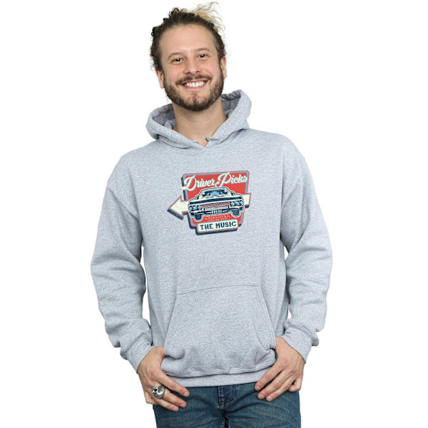 Supernatural Herr Driver Väljer Musiken Hoodie XXL Sports Grey Sports Grey XXL