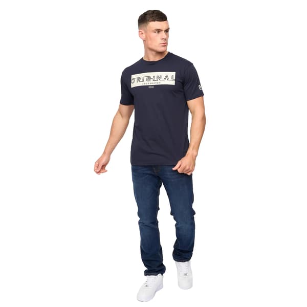 Crosshatch Herr Kratmoss T-shirt S Marinblå Navy S