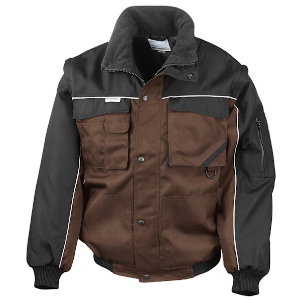 WORK-GUARD by Result Herr tung jacka XL Tan/Svart Tan/Black XL