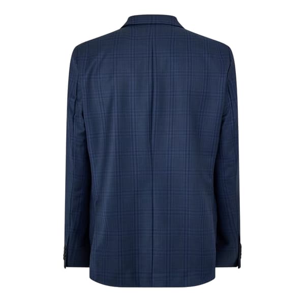 Ted Baker Herr Pläd Kavaj med Skårad Krage 40 i Mörkblått Dark Blue 40 in